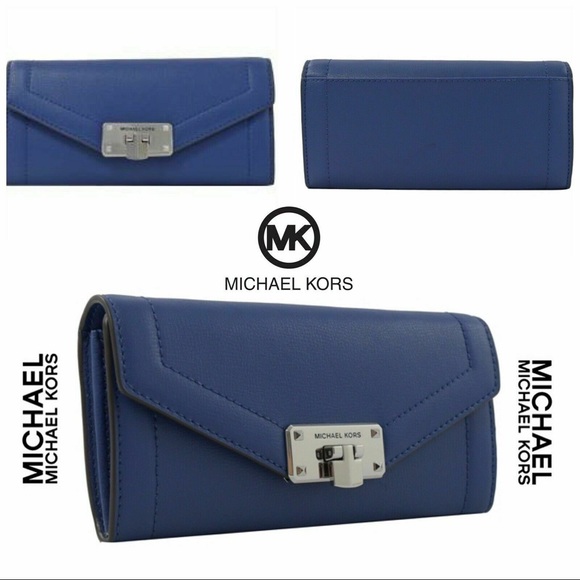 Michael Kors Navy Blue Women’s Carryall Wallet - Picture 2 of 4